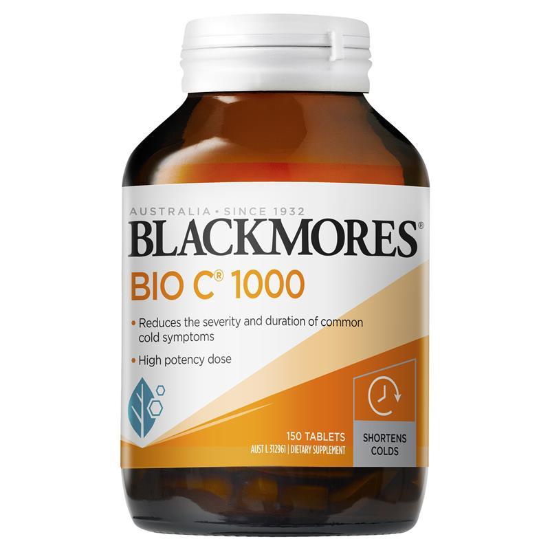 Blackmores Bio C 1000 - Viên uống bổ sung Vitamin C1000 tốt cho dạ dày 150 viên - Tăng đề kháng - Nội Địa Úc