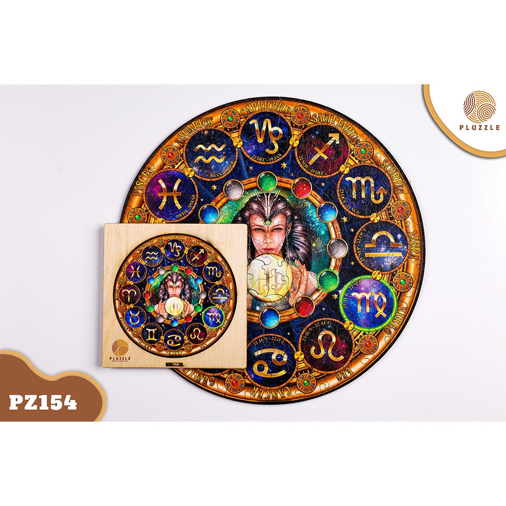 PLUZZLE Bộ xếp hình gỗ đồ chơi puzzle ghép hình 12 Cung Hoàng Đạo - Cung Xử Nữ – PZ154