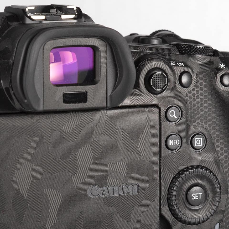 Miếng Dán Skin Máy Ảnh 3M - Mẫu Shadow camo vân nổi - Cho máy ảnh Canon EOS R/ RP/ R5/ R6....