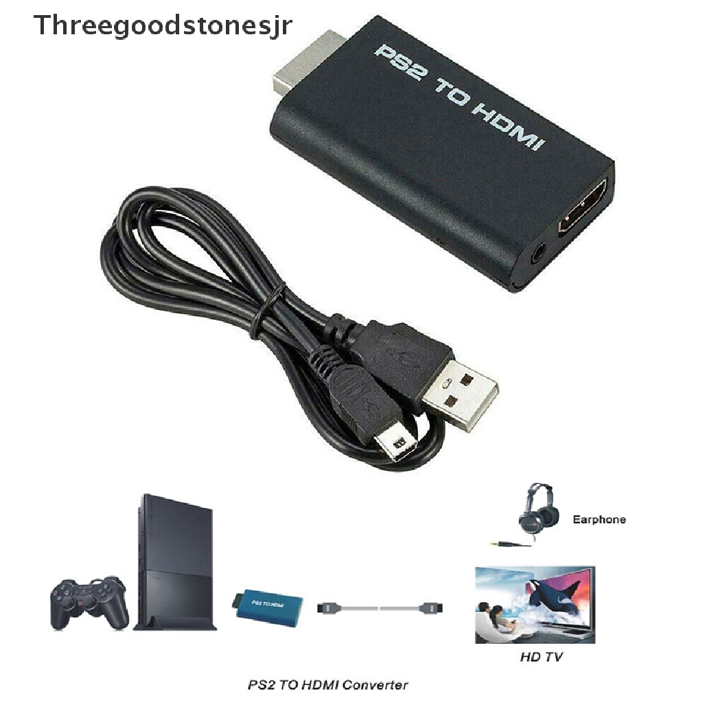 Bộ Thiết Bị Chuyển Đổi Âm Thanh / Video Từ PS2 Sang HDMI 480i / 480p / 576i Với Đầu Ra 3.5mm JR