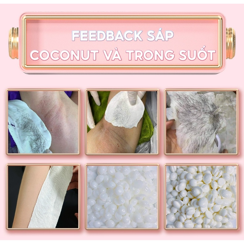 100G Sáp wax lông cao cấp + Mỡ trăn dưỡng da 30ml