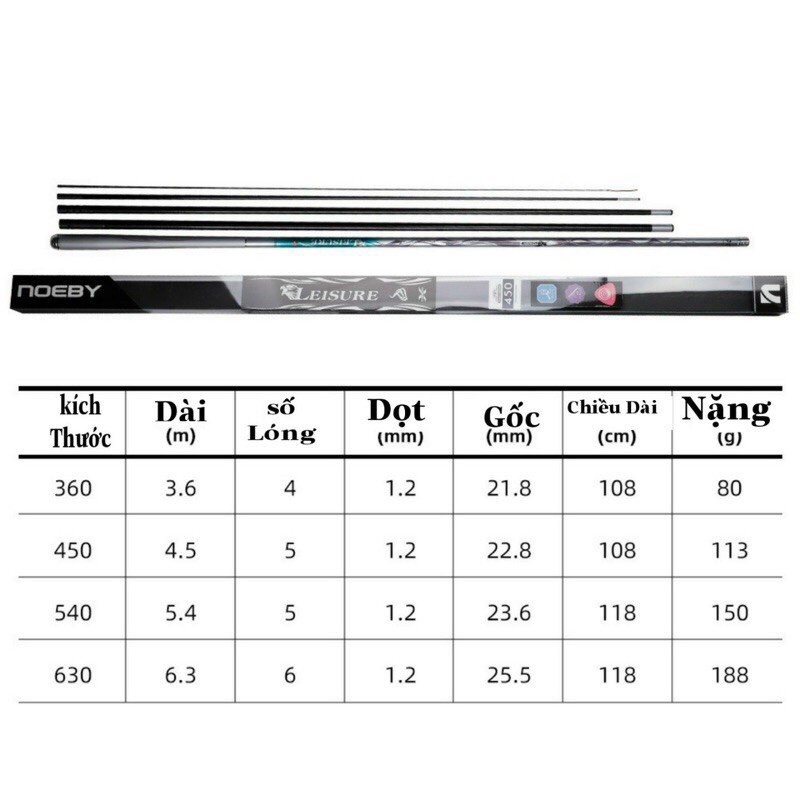 cần câu tay Noeby Leisure