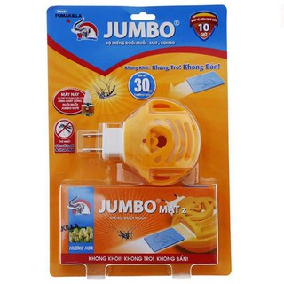 [Chính hãng] Bộ máy xông đuổi muỗi không khói Jumbo + Tặng kèm hộp 30 miếng xông