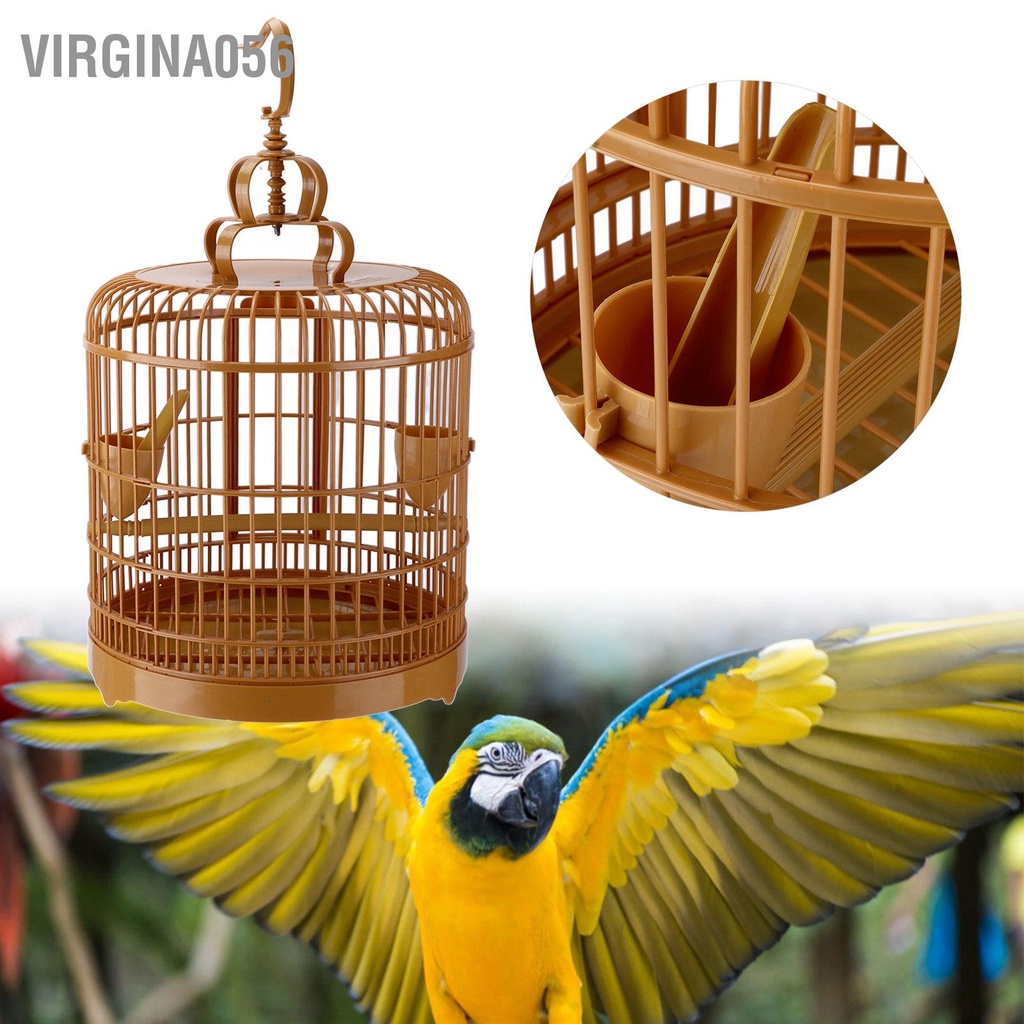Có thể bán buôn Treo lồng chim bằng nhựa Nhà chở cho tất cả các loại vẹt cỡ lớn vừa Virgina056 Hàng giao ngay