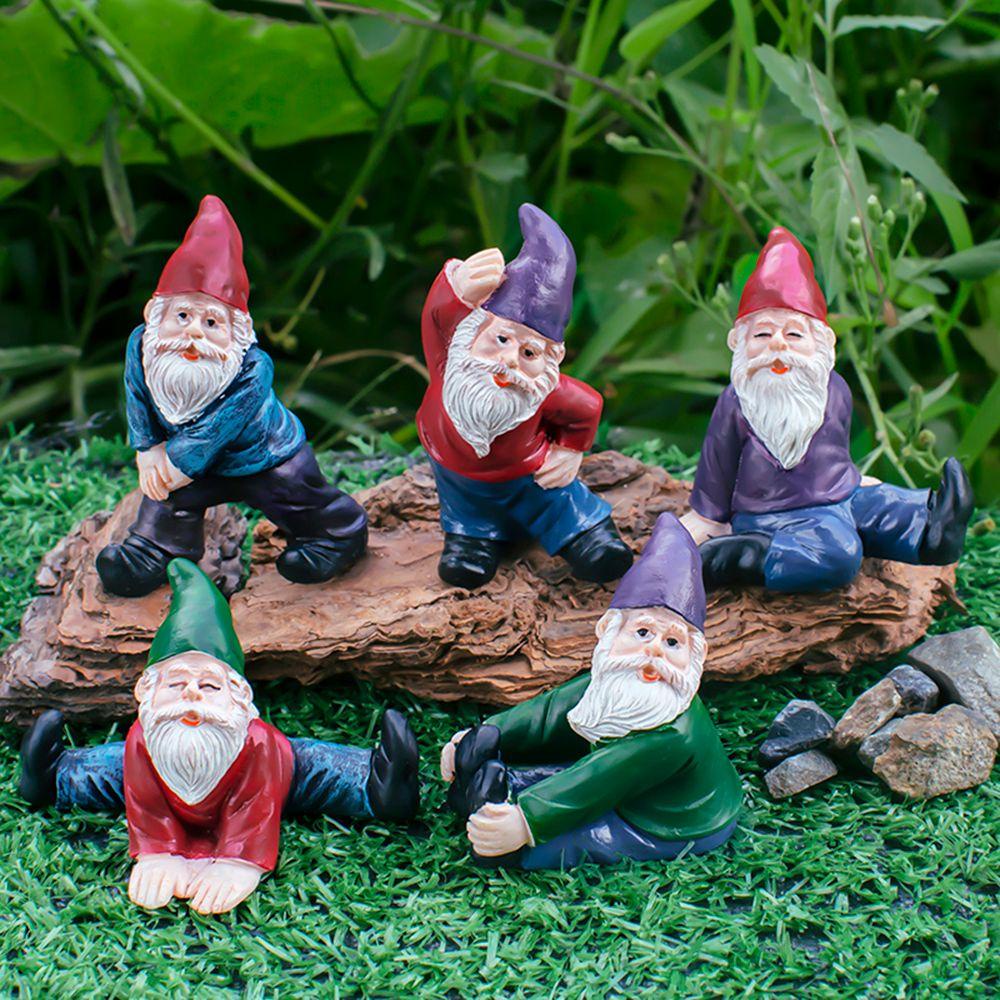 Mô Hình Gnomes Tập Yoga Trang Trí Sân Vườn