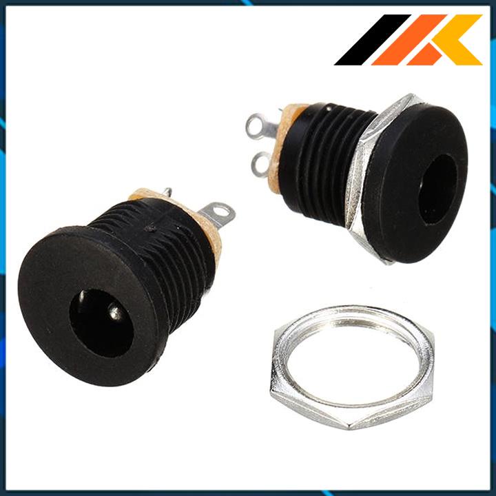Jack DC Cái Tròn 5.5x2.1mm Có Ốc Vặn