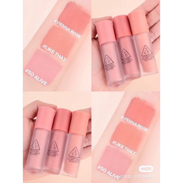 [NEW] MÁ HỒNG DẠNG KEM 3CE SHEER LIQUID BLUSHER