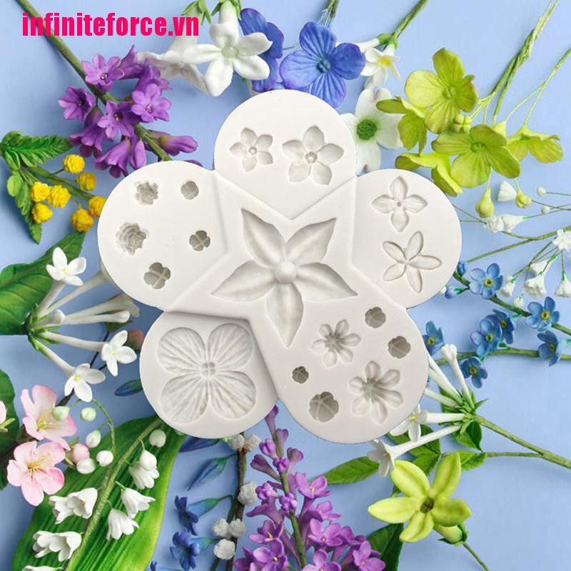 Khuôn Làm Bánh Chất Liệu Silicone Hình Bông Hoa Sáng Tạo