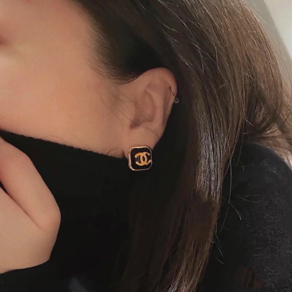 Bông Tai Hình Vuông Phong Cách Cổ Điển Vintage Thời Trang Cho Nữ