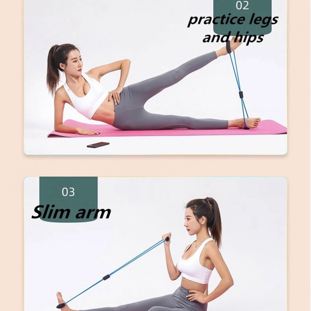 Dây kháng lực số 8 tập Yoga, Gym chuyên dụng Promaxfit