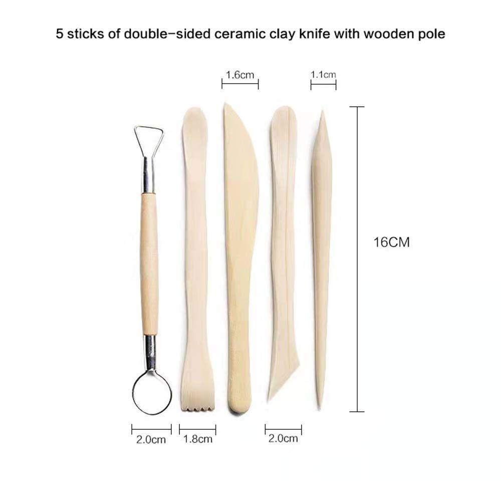 LANSEL Set 37 Dụng Cụ Tạo Hình Đất Sét Kèm Túi Đựng