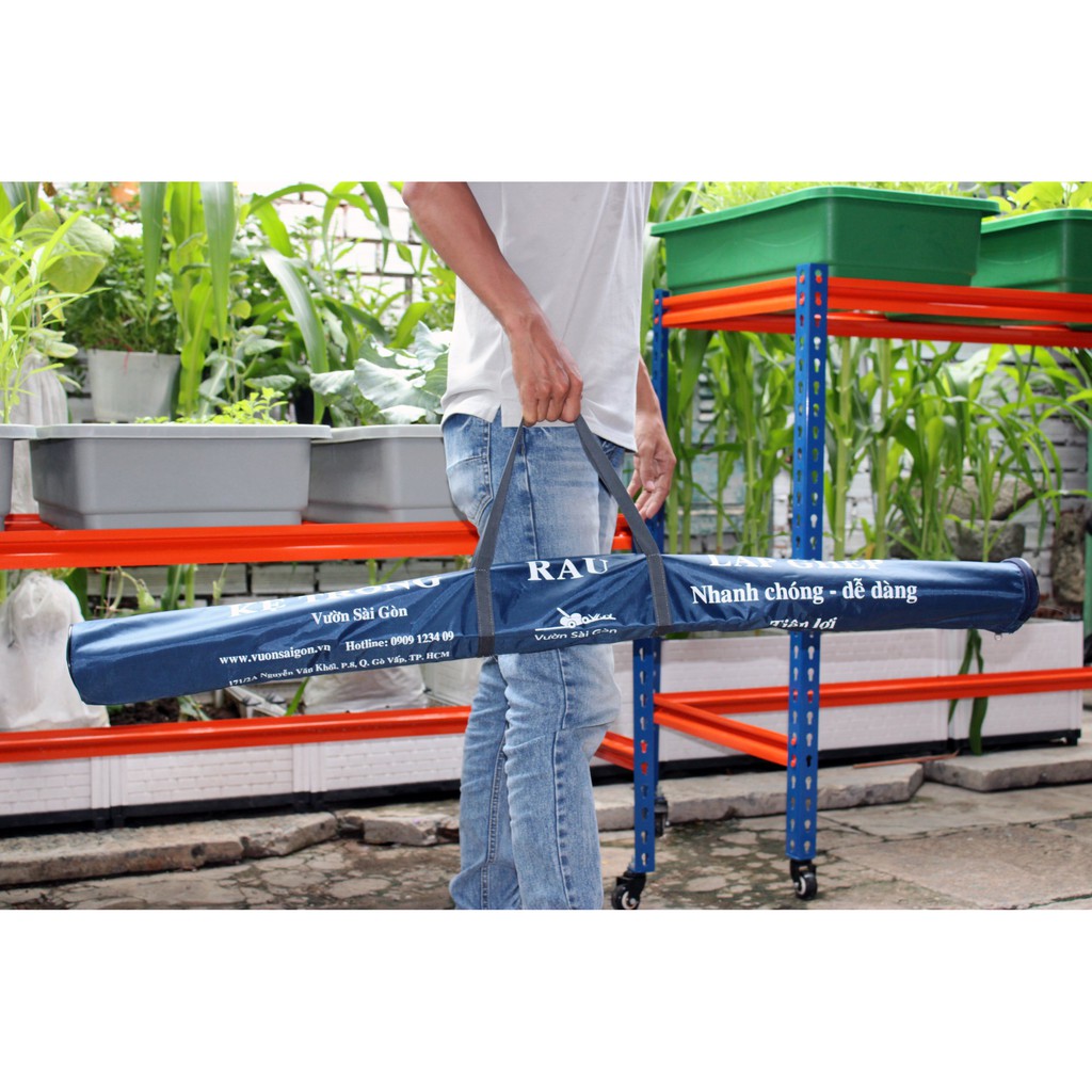Kệ trồng rau lắp ghép Vườn Sài Gòn kệ số 3  KỆ THẤP NHẤT TRÊN HÌNH, kệ sắt trồng rau lắp ghép bền đẹp