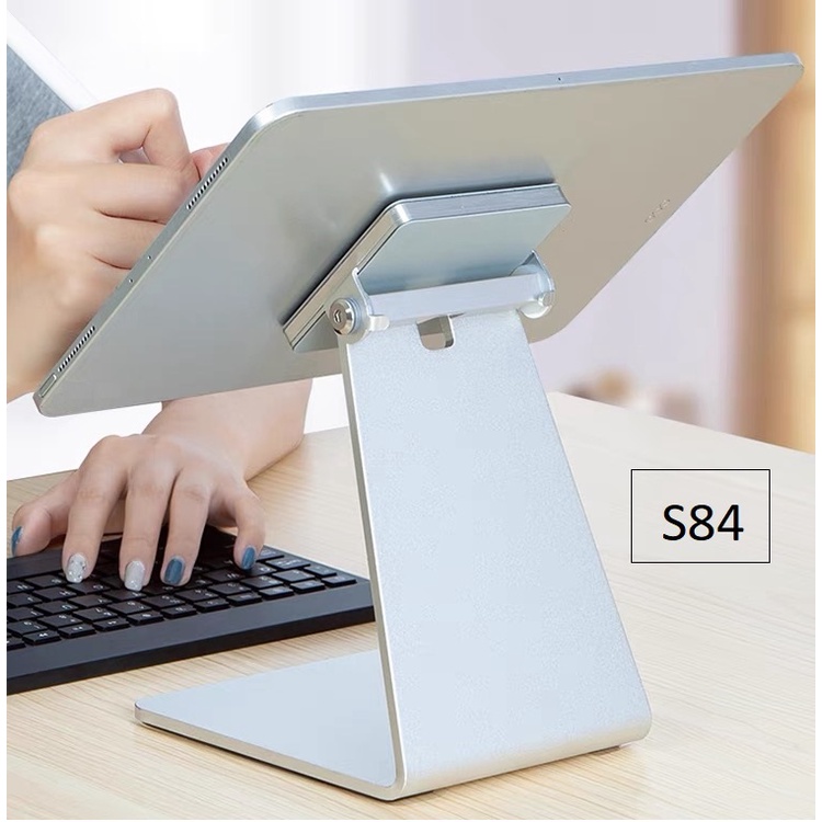 Giá đỡ nam châm từ tính hít máy tính bảng iPad Galaxy tab, máy đọc sách kindle Vu Studio nhôm nguyên khối xoay 360 độ
