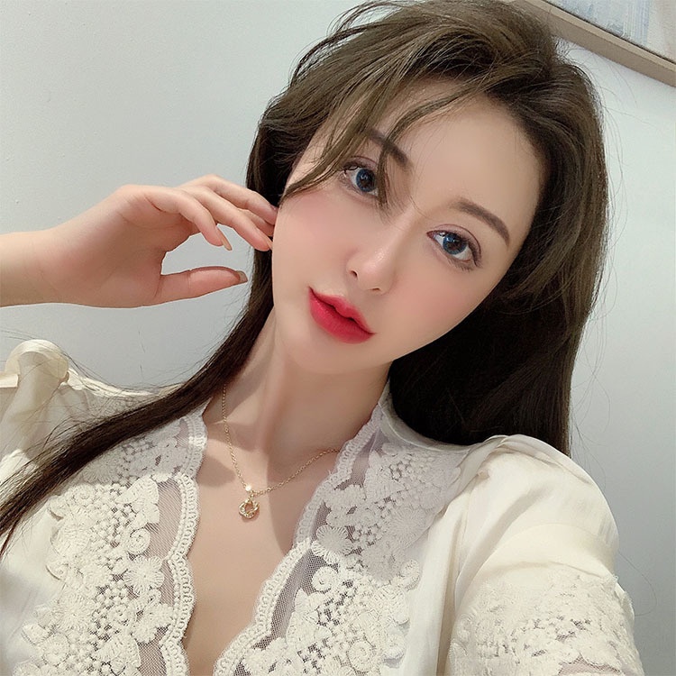 Vòng cổ choker mặt vuông đính đá đan nhau VC019 Leous Accessories