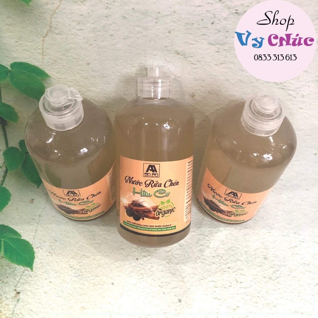 Nước Rửa Chén Hữu Cơ 100% Organic💝Không Hóa Chất, An Toàn Với Mẹ Bầu Và Trẻ Nhỏ💝THƯƠNG HIỆU QUẾ AN AN