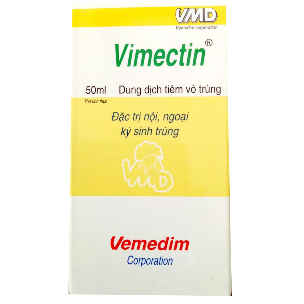 Vimectin - loại bỏ nội, ngoại ký sinh trùng chó, mèo (10 chai/đơn)