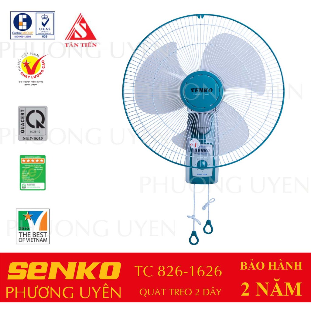 Quạt treo tường cao cấp SENKO TC1626 ( 2 dây)