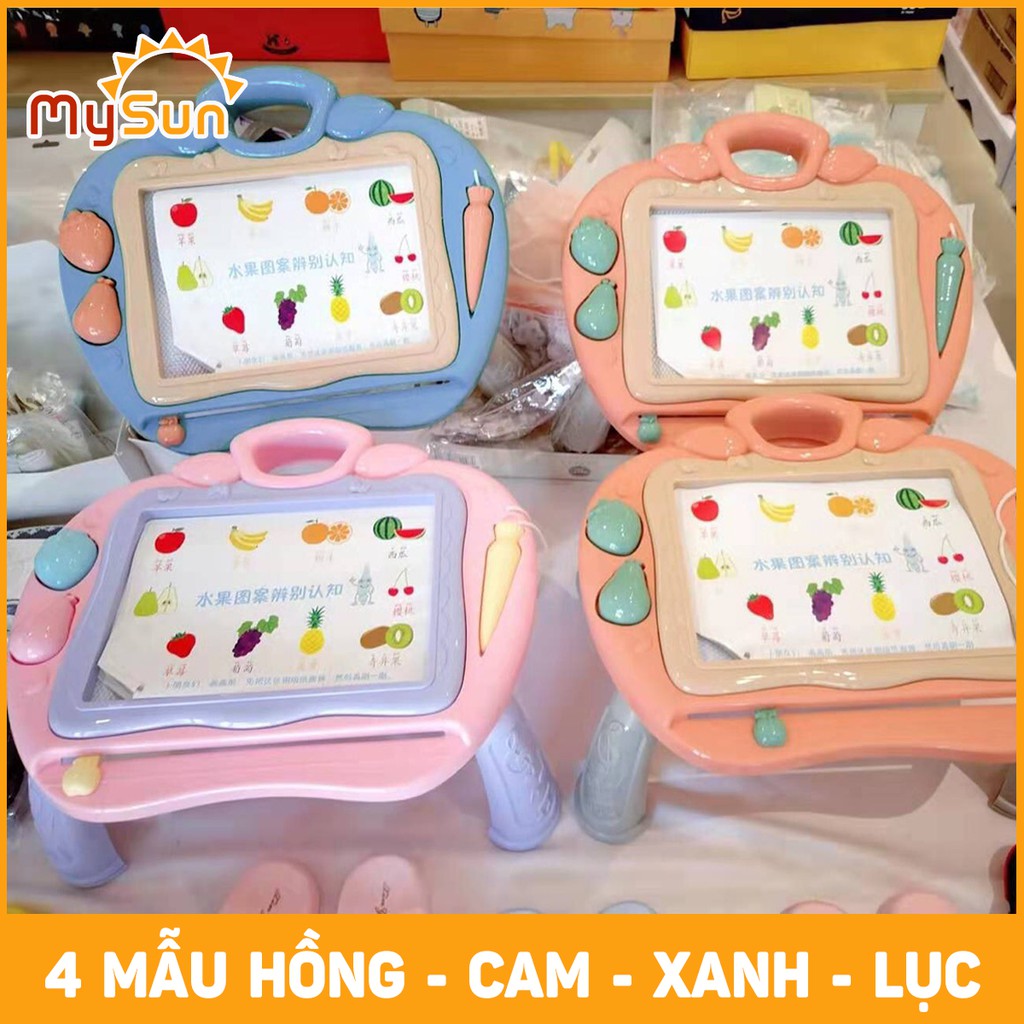 Bảng vẽ nam châm từ tính TỰ XÓA cho bé thông minh điện tử có chân bàn đa năng MySun
