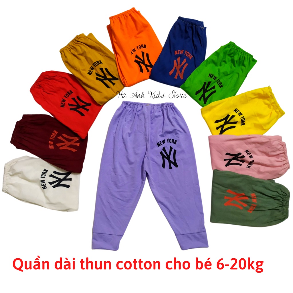 Quần chục dài thun cotton cho bé trai/ gái 5-20kg mặc quanh năm bốn mùa