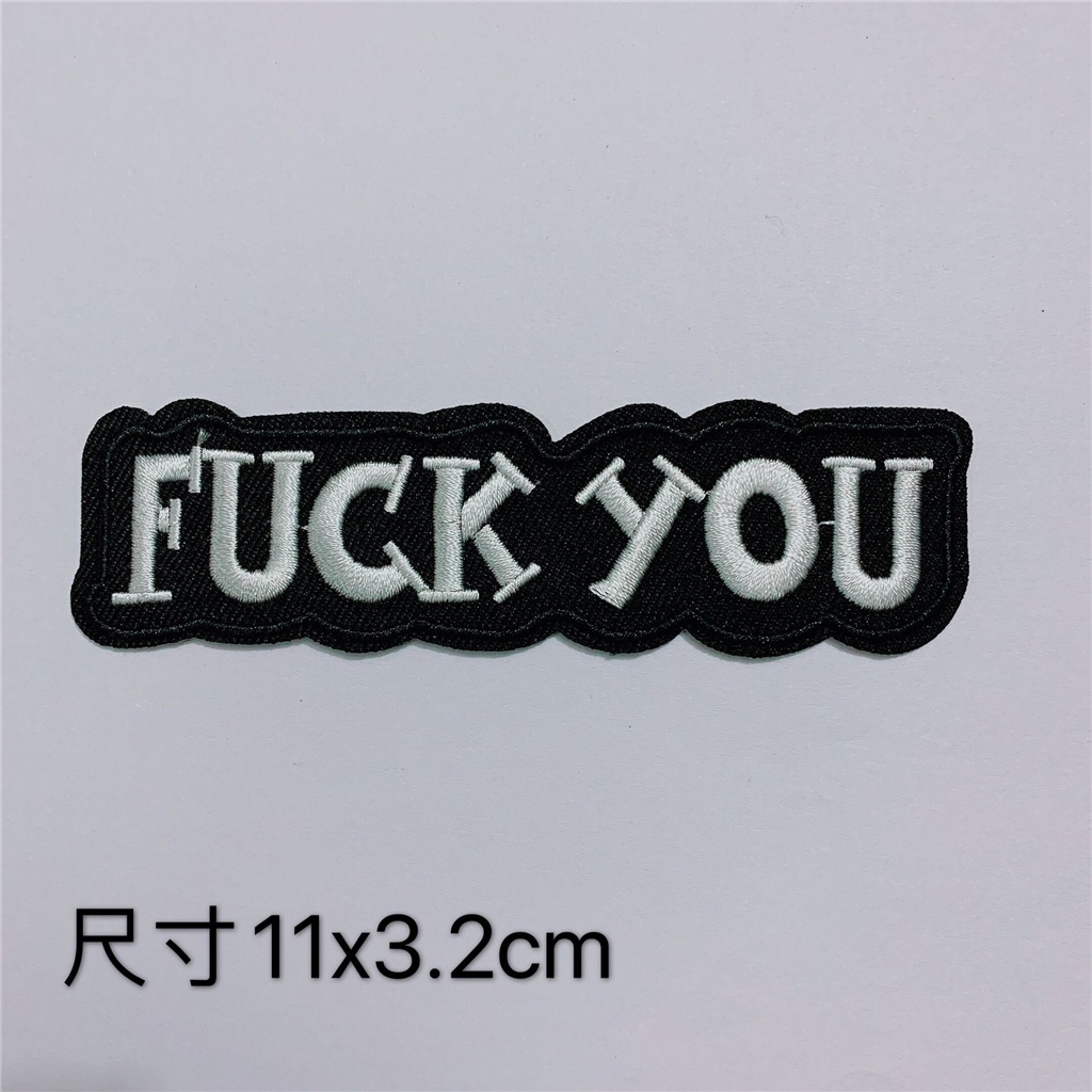 1 Miếng Vá Quần Áo Thêu Chữ Hạt Punk Rock Patch