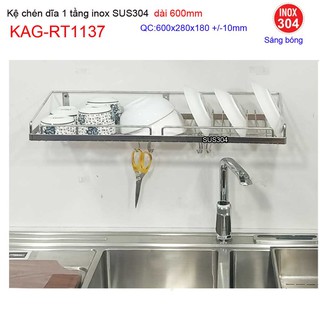 KỆ ĐỰNG CHÉN BÁT INOX ROCA KAG-RT1137