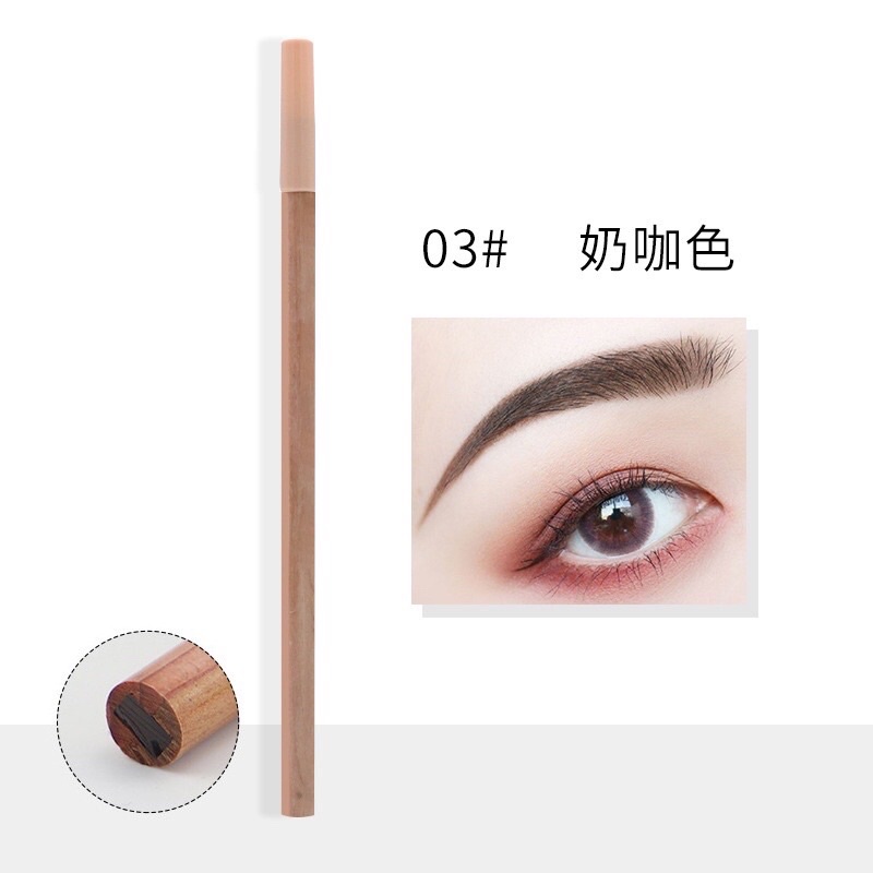 Chì gỗ phẩy sợi lông mày siêu nét, chống trôi