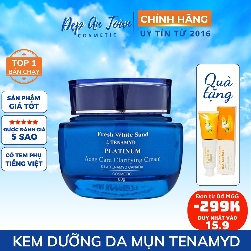 Kem dưỡng dành cho da mụn Tenamyd Canada Platinum Acne Care Clarifying Cream 60g