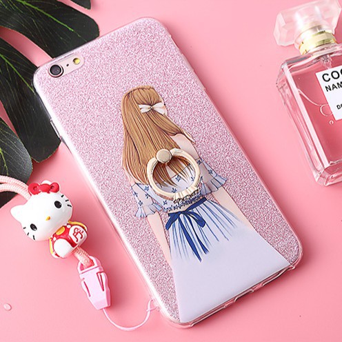 Ốp Nhẫn phủ kim tuyến IP 6Plus