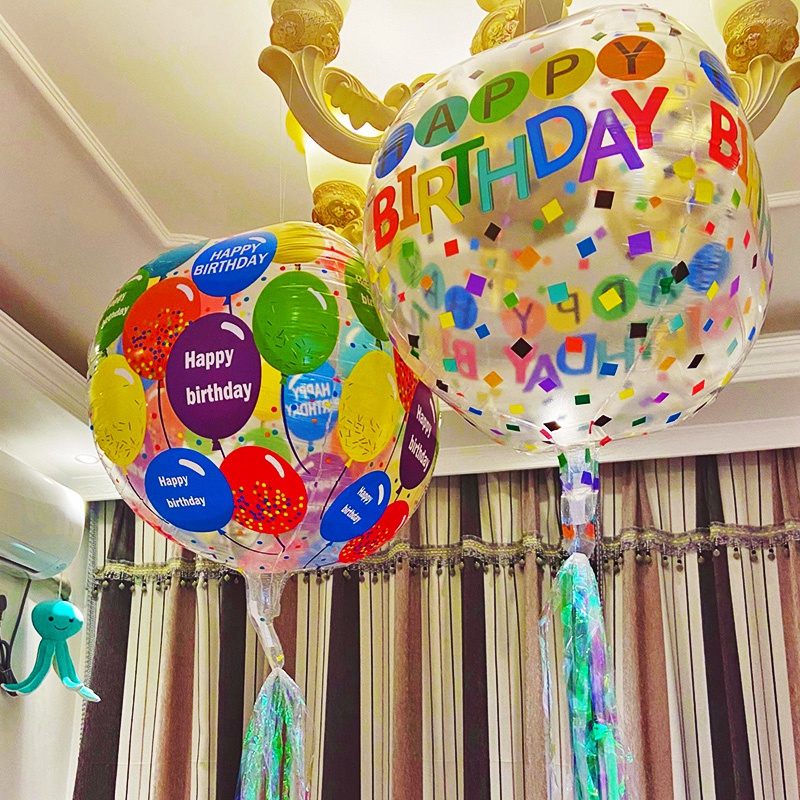 Bong Bóng Hình Trái Banh 4D Trang Trí Tiệc