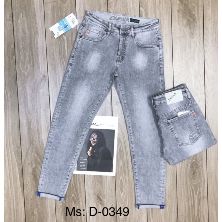 Quần Jeans Chất Bò Cao Cấp Ống Côn Quần Jeans Màu XÁM Co Dãn Chất Siêu Đẹp