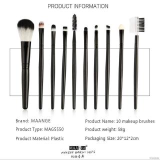 Set 10 cây cọ đánh phấn nền trang điểm mắt