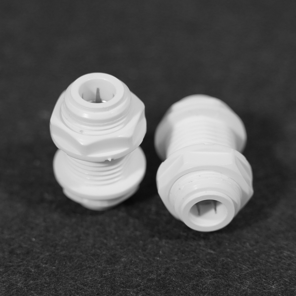 Vách ngăn, nút cấp nước nóng lạnh, nối thẳng ren 16mm ra dây 6mm