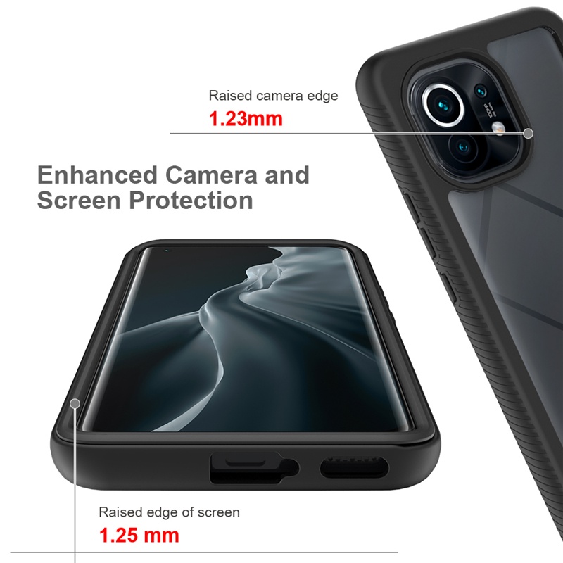 Ốp Điện Thoại Chống Sốc Bảo Vệ 360 Độ 2 Trong 1 Cho Xiaomi Mi 11/10T Pro/10 Lite/10T Lite/9T Pro