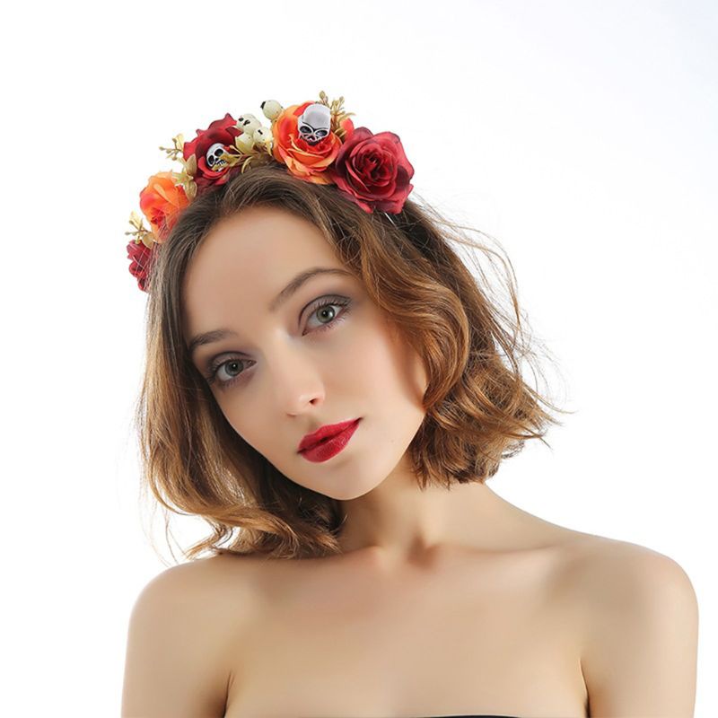 Cài tóc hình đầu lâu hóa trang Halloween