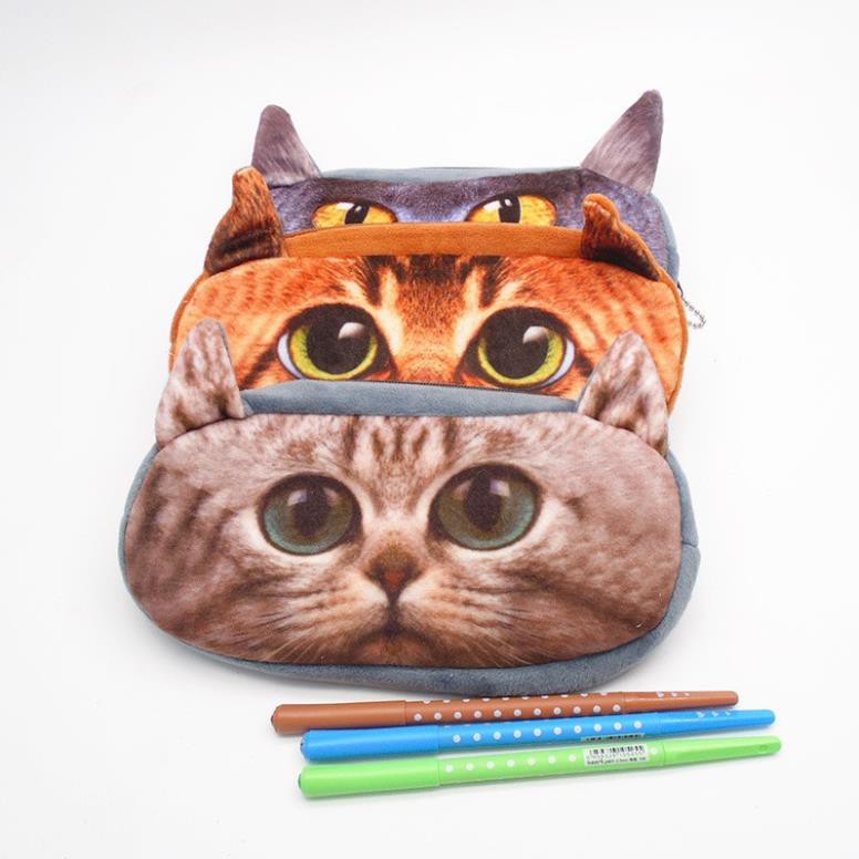 Bóp BÚT ĐA NĂNG HÌNH Mèo Kute 3D hàng vnxk.