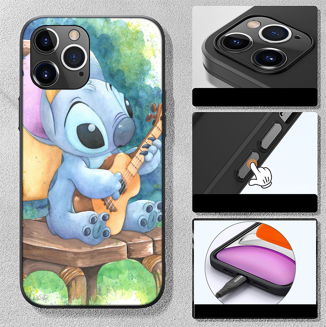 Samsung Galaxy S9 S10 S20 FE Ultra Plus Lite S20+ S9+ S10+ S20Plus Casing Soft Silicone H55 Lilo Stitch cute Phone Case