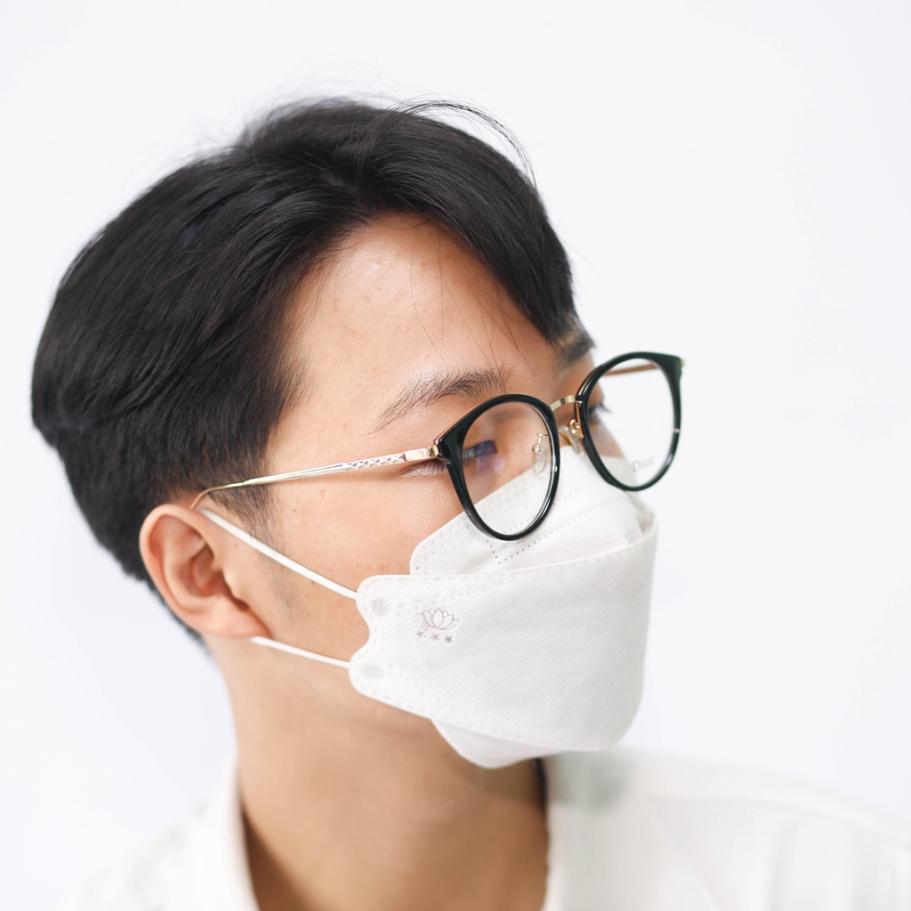 Gọng kính cận nữ ONE STORE mắt tròn kim loại thanh mảnh nhẹ nhàng thời trang cute dễ thương