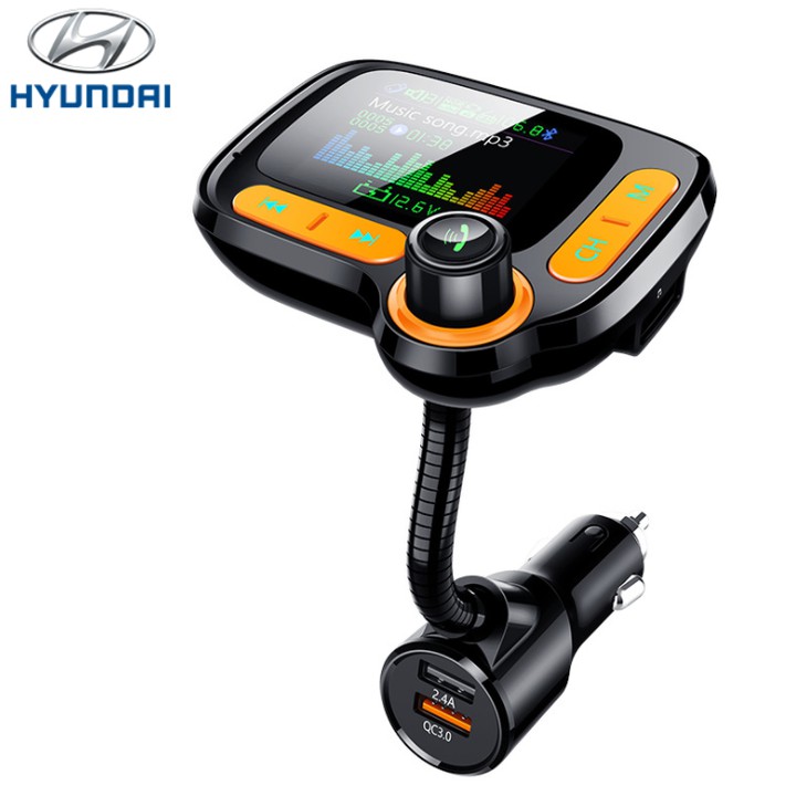 Tẩu nghe nhạc, điện thoại rảnh tay bluetooth dùng trên ô tô cao cấp thương hiệu Hyundai C86 - Hàng Nhập Khẩu Chính Hãng