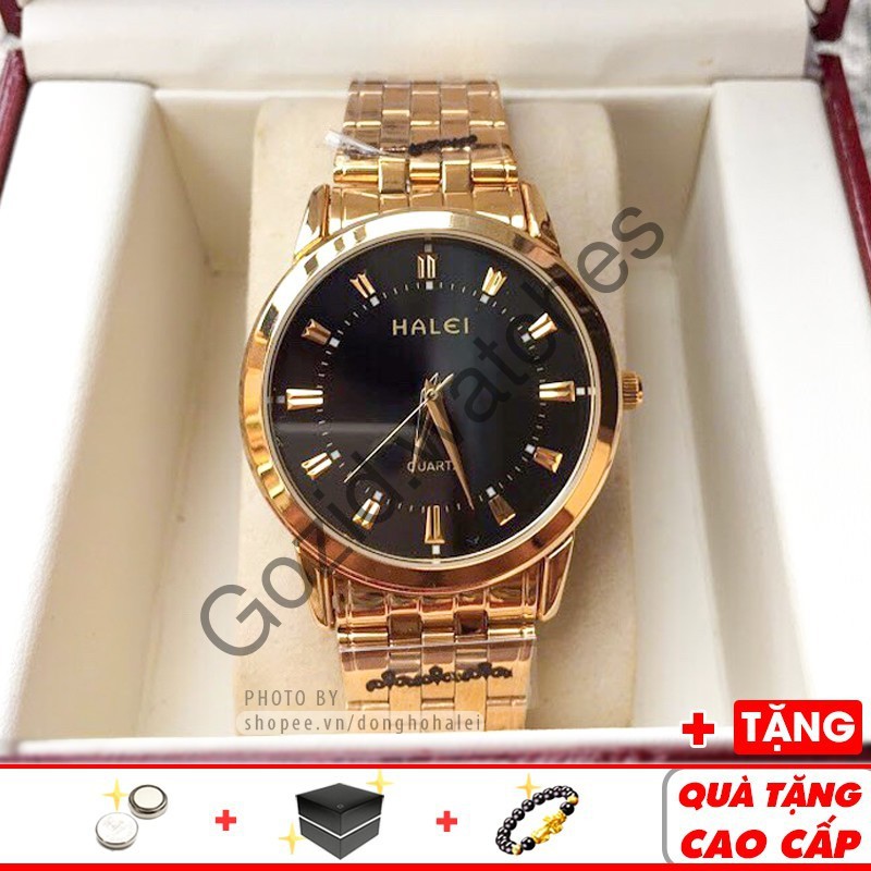 Đồng hồ nam Halei 8686 Gold sang trọng lịch lãm thời trang đẳng cấp -Gozid.watches