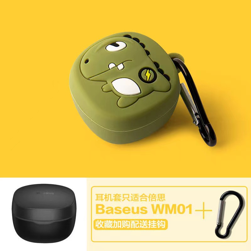 Hàng Có Sẵn! Vỏ Bảo Vệ Tai Nghe Baseus Encok WM01 Kiểu Hoạt Hình Dễ Thương