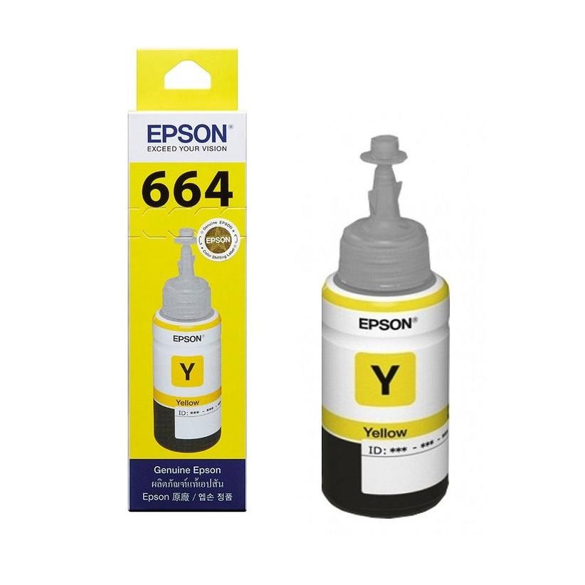MỰC IN EPSON T6644 VÀNG (C13T664400) - HÀNG CHÍNH HÃNG