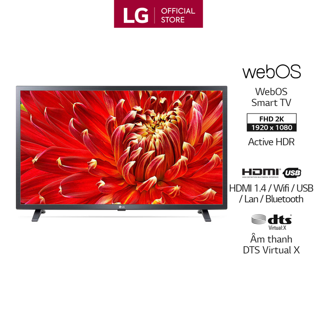 Smart Tivi LG 32 inch HD 32LM630BPTB - Model 2019 (Chính Hãng Phân Phối)