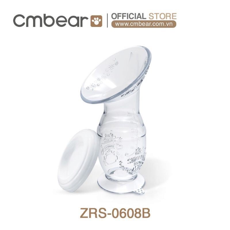 Cốc / phễu hứng sữa silicon cao cấp Cmbear ( hút sữa rảnh tay ) Cốc phễu hứng sữa rảnh tay an toàn và tiện lợi