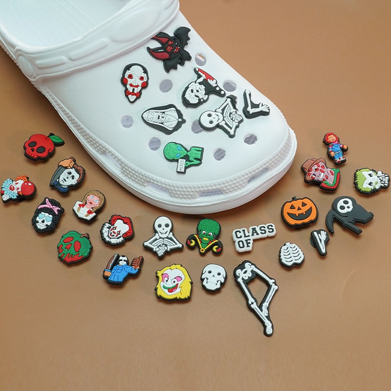 Crocs Ghim Cài Giày diy Nhiều Màu Sắc Đáng Sợ Dùng Để Hóa Trang Dịp halloween
