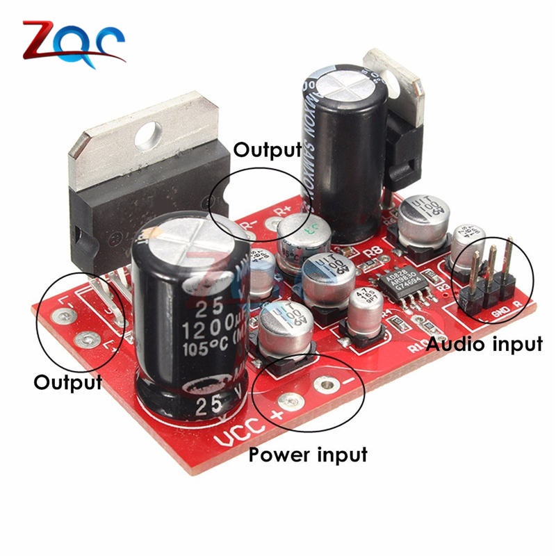 Bảng Mạch Khuếch Đại Âm Thanh DC 12V TDA7379 38W+38W w/AD828 NE5532 Chất Lượng Cao