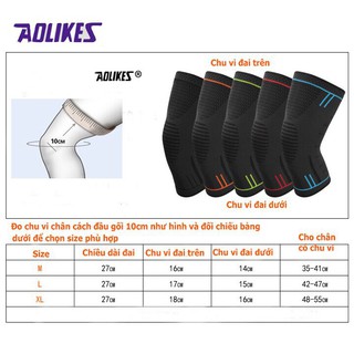 Đai bảo vệ đầu gối Aolikes HX7723 - 1 cặp