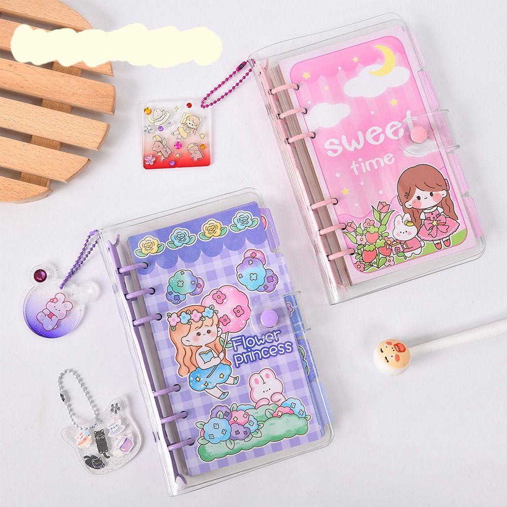 Sổ Tay Ghi Chú / Nhật Ký Trong Suốt Họa Tiết Dễ Thương Dùng Làm Quà Tặng Cho Học Sinh DIY