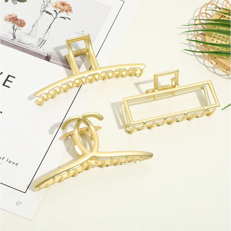 Kẹp tóc inox 11cm phong cách mới, kẹp tóc nữ kim loại nhiều mẫu mã