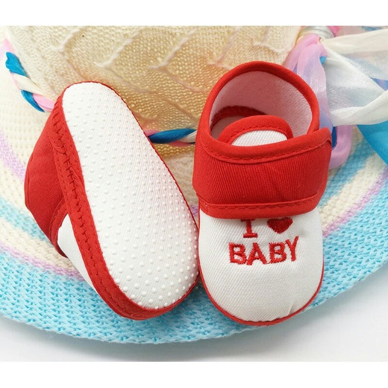 Giày tập đi Baby cho bé từ 3 tháng đến 15 tháng bằng vải có quai dán, đế chống trơn trượt bảo vệ đôi chân cho bé,TOGABO