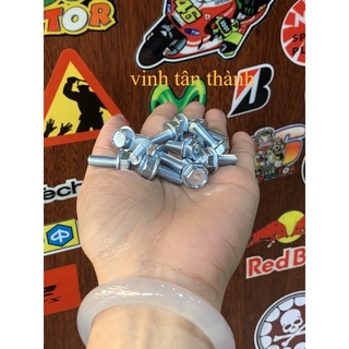 (Giá 5 con)Ốc bulong 6li xài chìa khoá 10 có đủ size 6li10 15 20 25 30 40mm